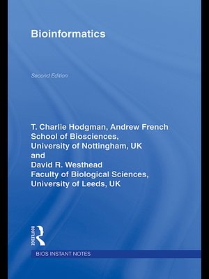 cover image of BIOS Instant Notes in Bioinformatics